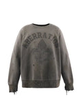 SAINT MXXXXXX distressed graphic sweater