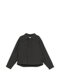 MM6 Maison Margiela logo-embroidered concealed-fastening jacket