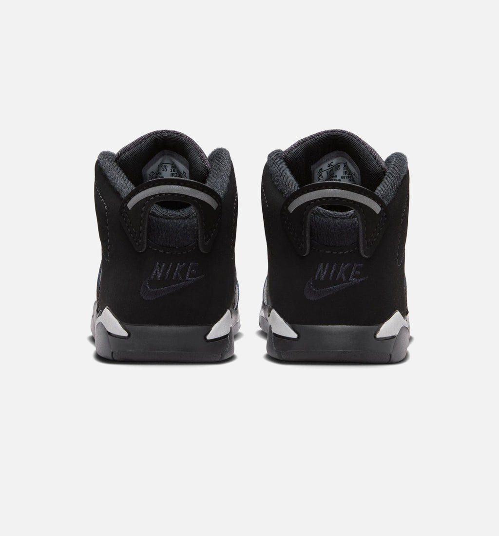 Air Jordan 6 Cap & Gown Infant/Toddler – Black/Reflective Silver/Black
