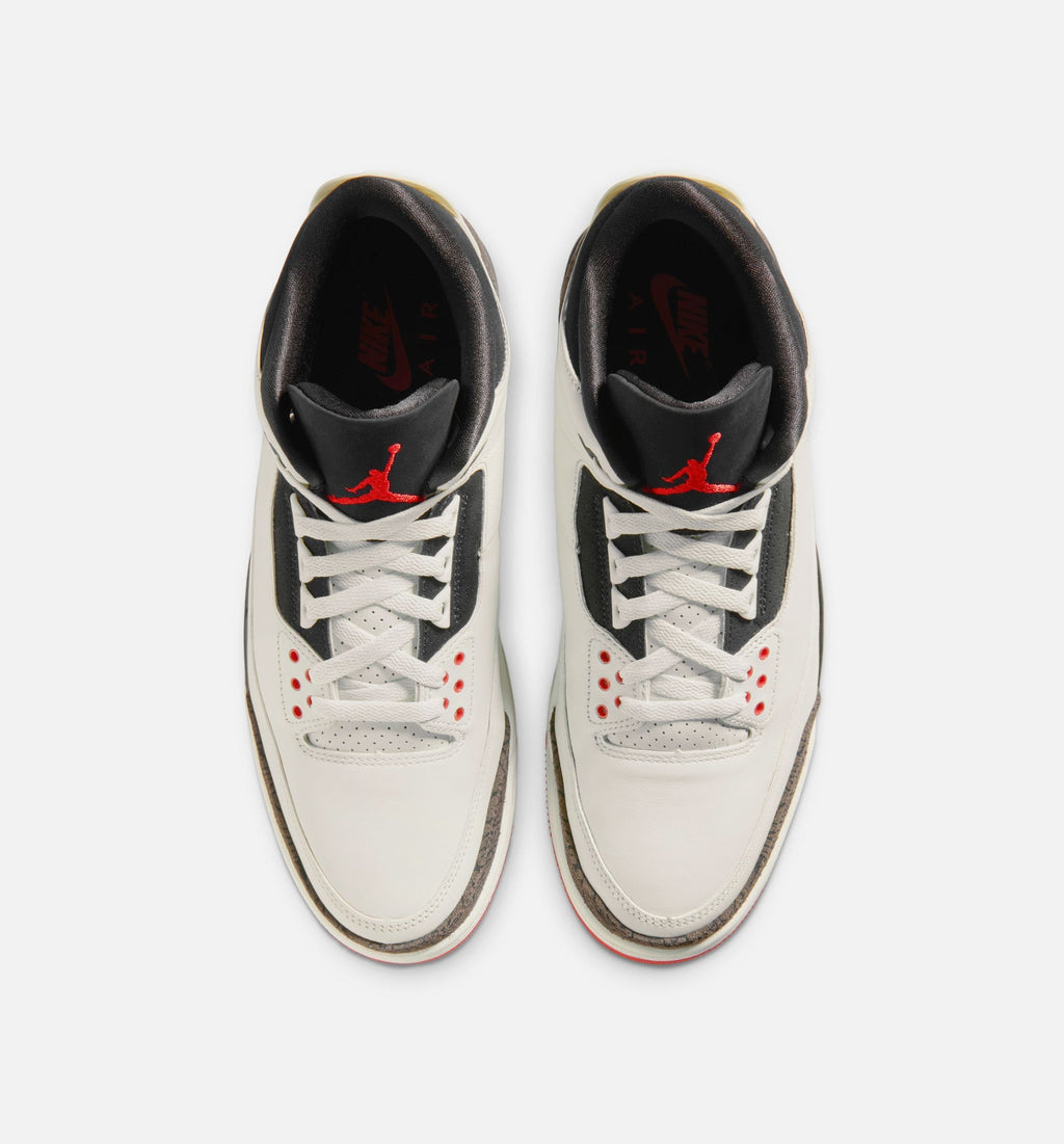 Air Jordan 3 Retro Sail and University Red Men's – Sail/Black/University Red/Pale Ivory