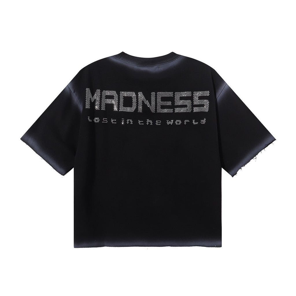 MAJESTIK Carnival Graphic Cropped T-Shirt