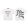 MIXED EMOTION Front Text & Back Logo T-Shirt