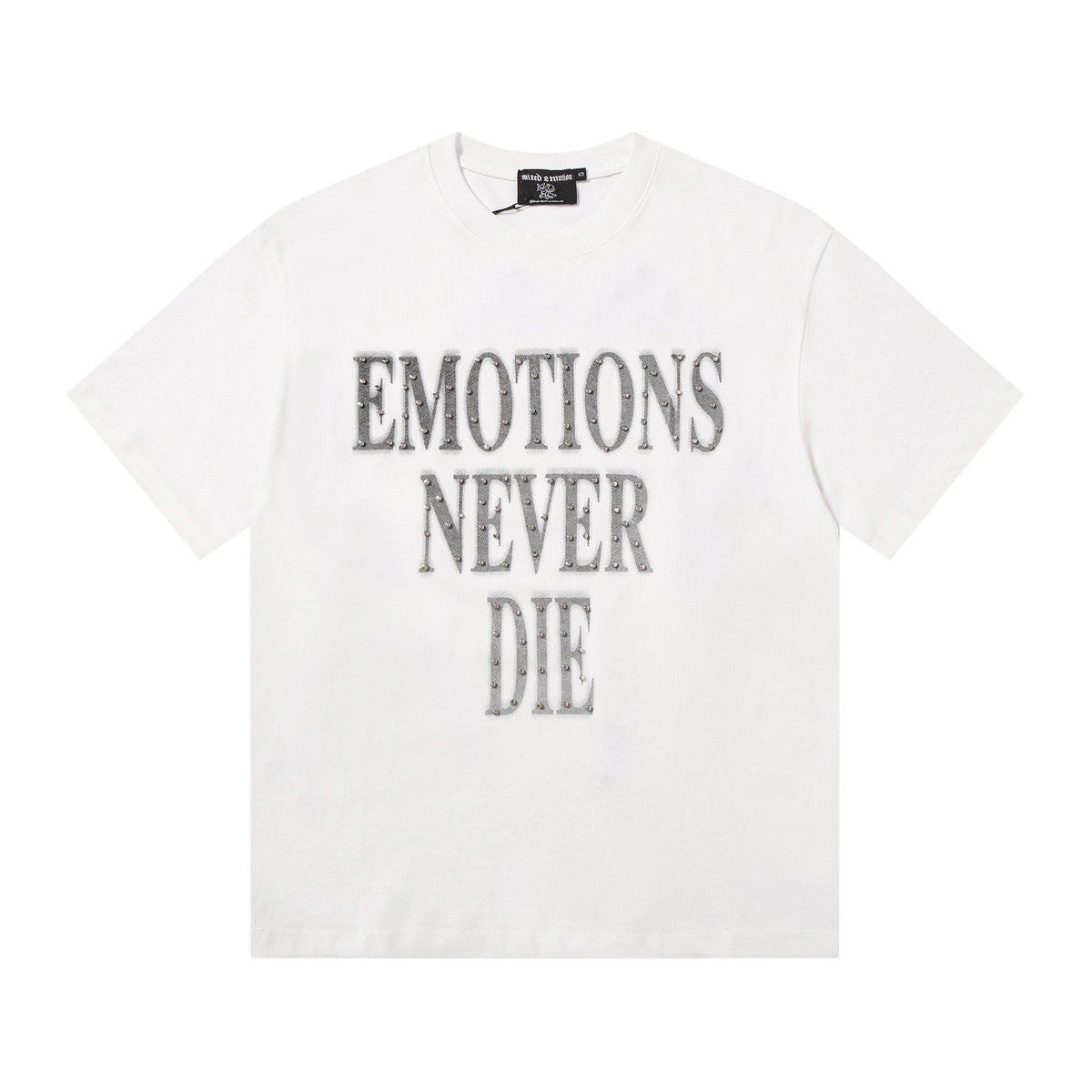 MIXED EMOTION Front Text & Back Logo T-Shirt