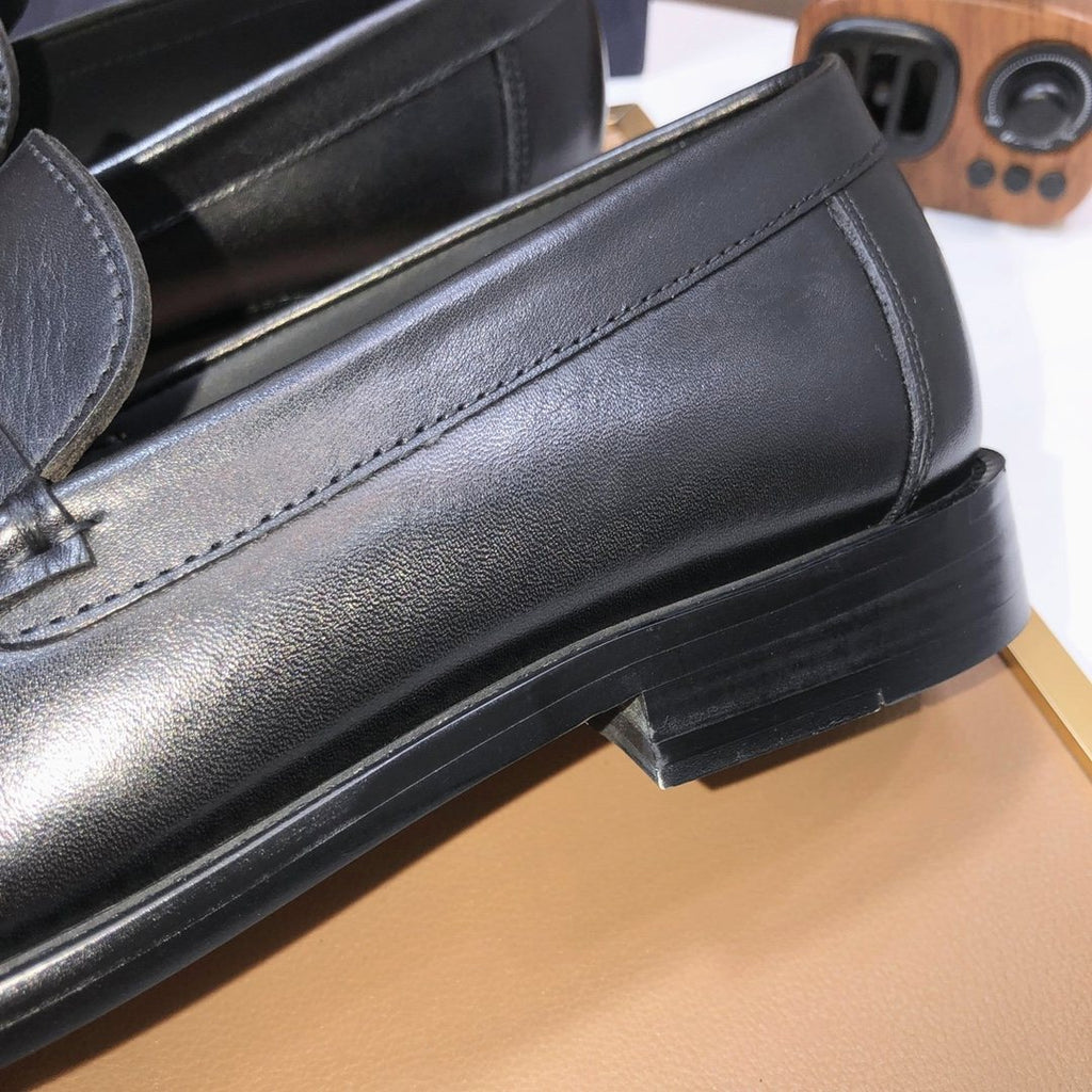 Dior Black Penny Loafers