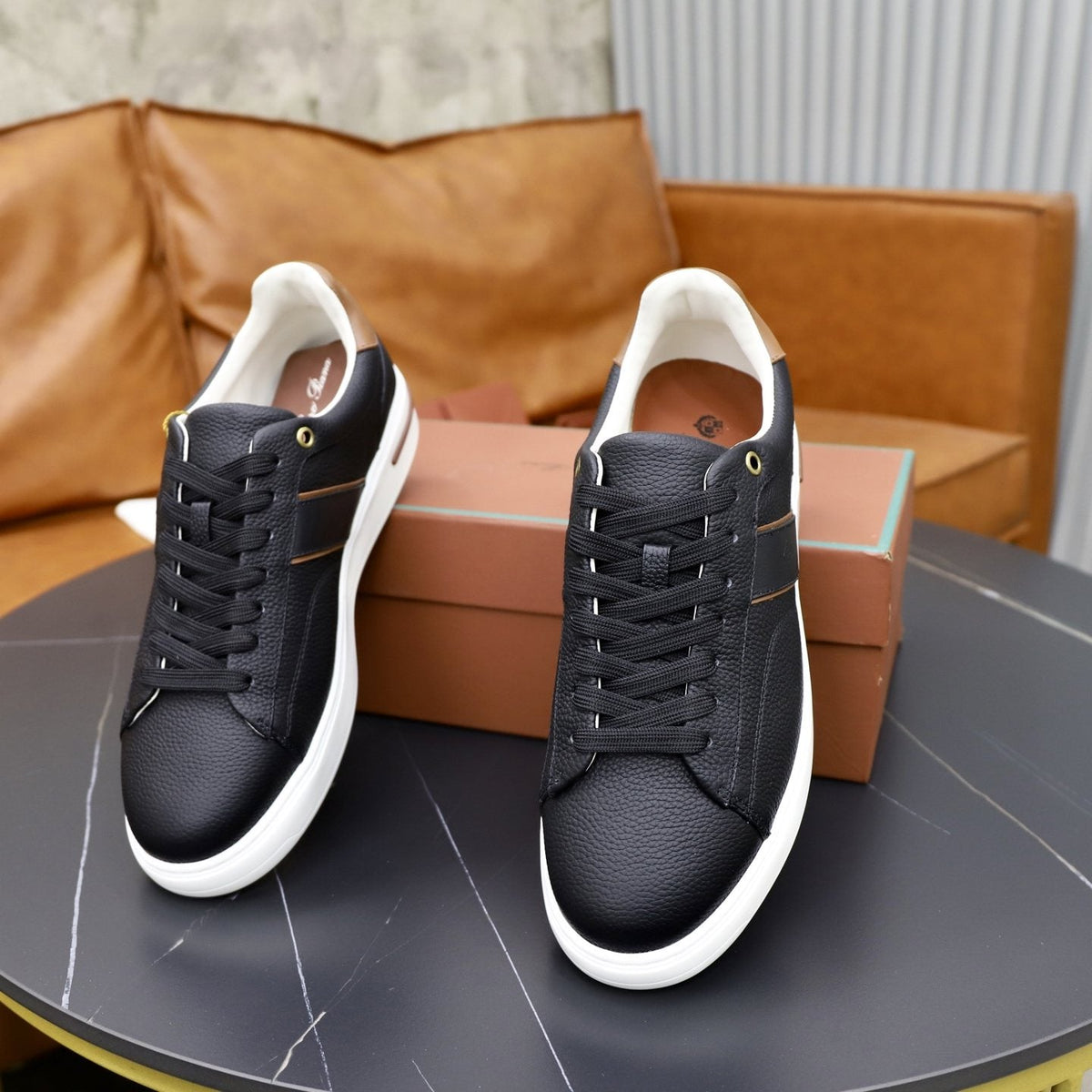 Loro Piana Week End Walk Lace-Up Sneakers