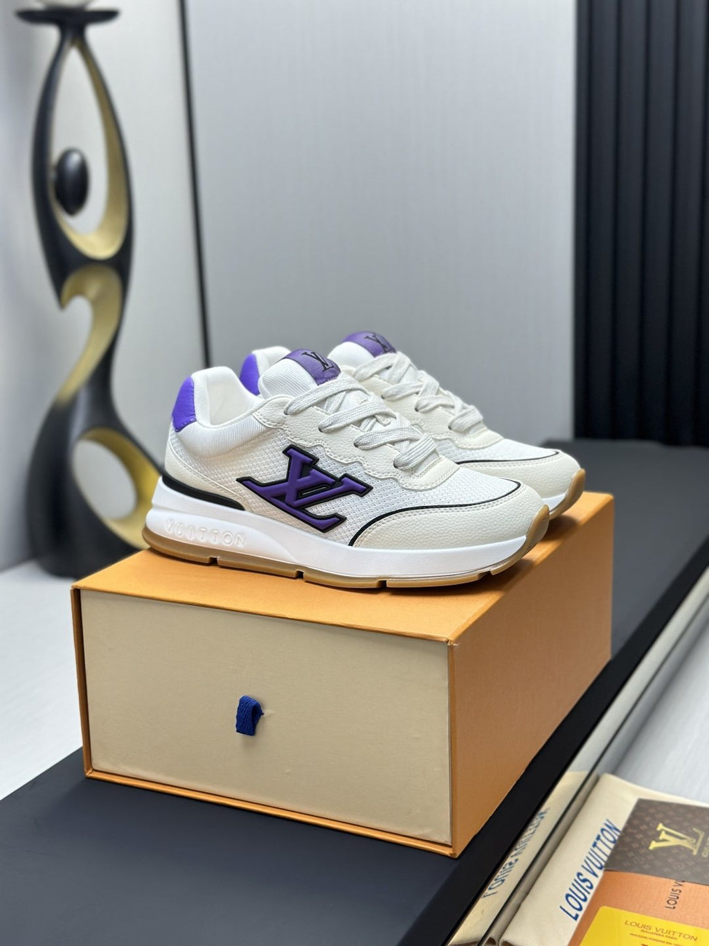Louis Vuitton Low-Top Lace-Up Sneakers